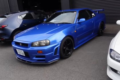 TJ Hunt Bayside Blue R34 GT-R