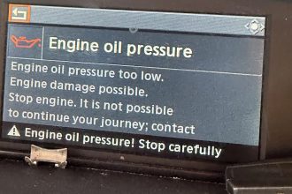 Low Oil Pressure in a BMW X3