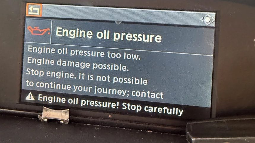 Low Oil Pressure in a BMW X3